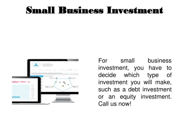 Investment in startup business
