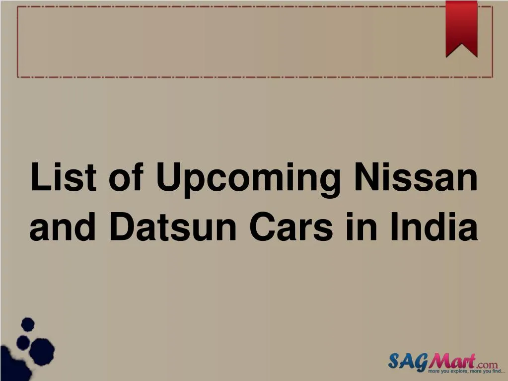 list of upcoming nissan and datsun cars in india