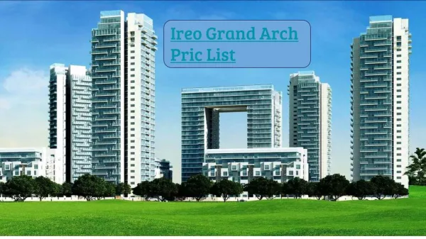 ireo grand arch pric list