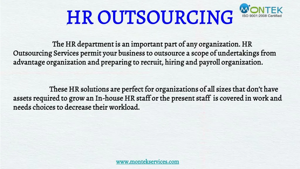 hr outsourcing the hr department is an important