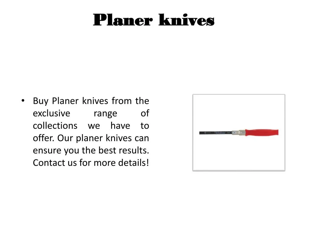 planer knives