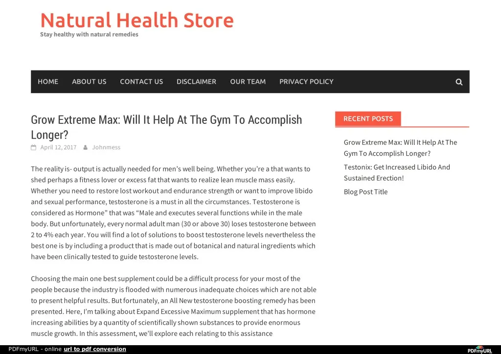 natural health store