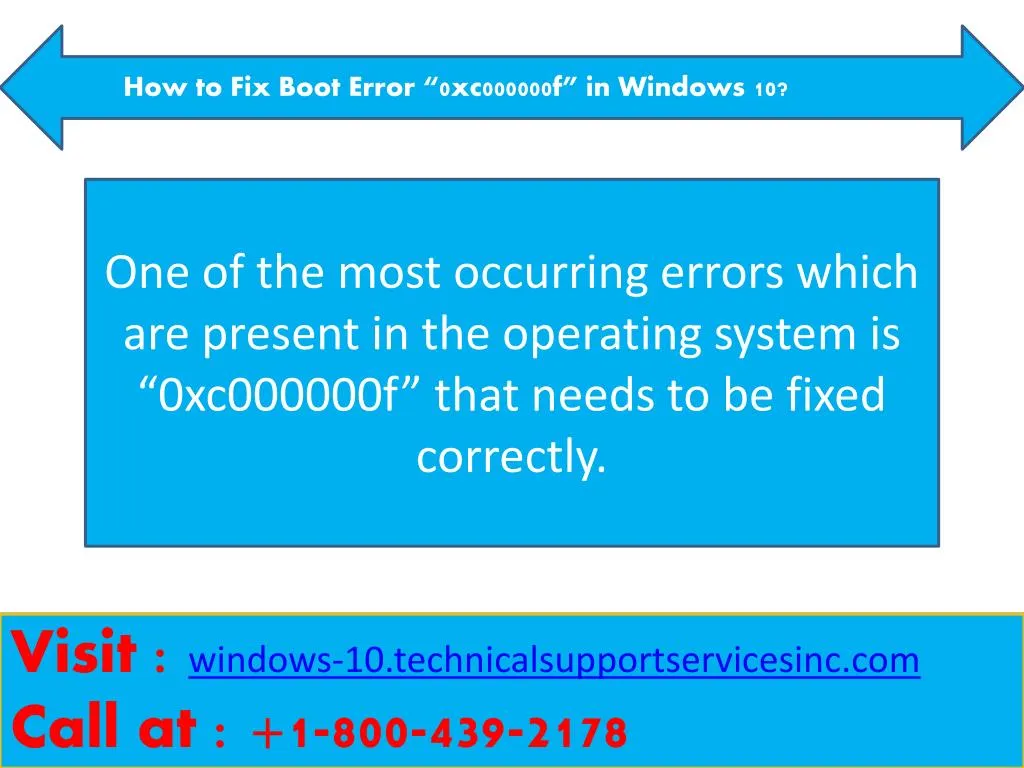 how to fix boot error 0xc000000f in windows 10