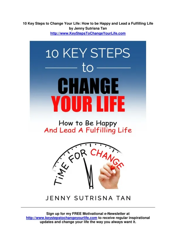 10 Key Steps to Change Your Life