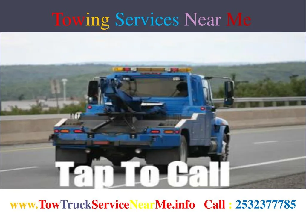 tow ing services near me