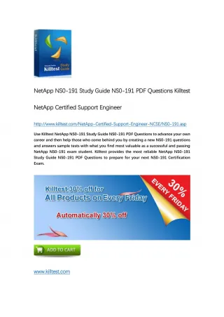 NS0-191 NetApp Certification Training - slide 1