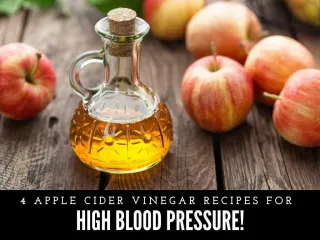apple cider vinegar high blood pressure - slide 1