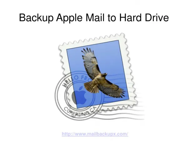 Backup Apple Mail Database to Hard Drive