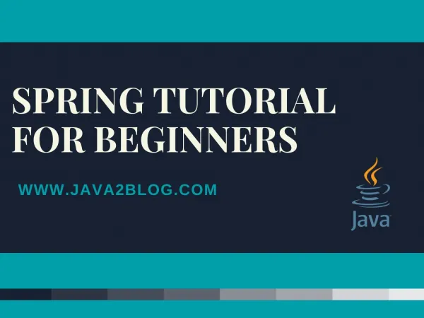 Spring Tutorial for Beginners