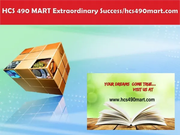 HCS 490 MART Extraordinary Success/hcs490mart.com