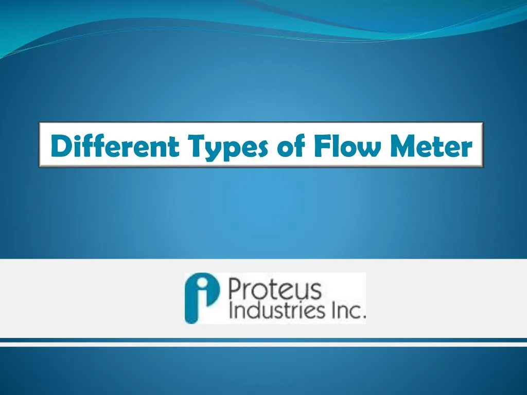 different types of flow meter