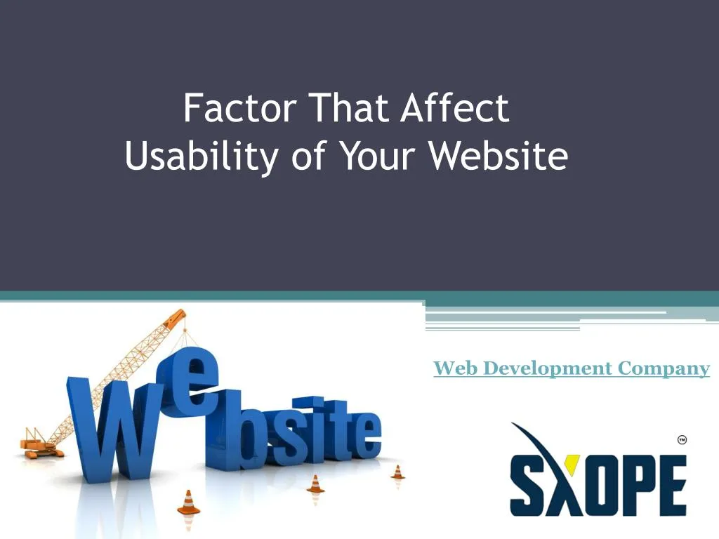 factor that affect usability of your website