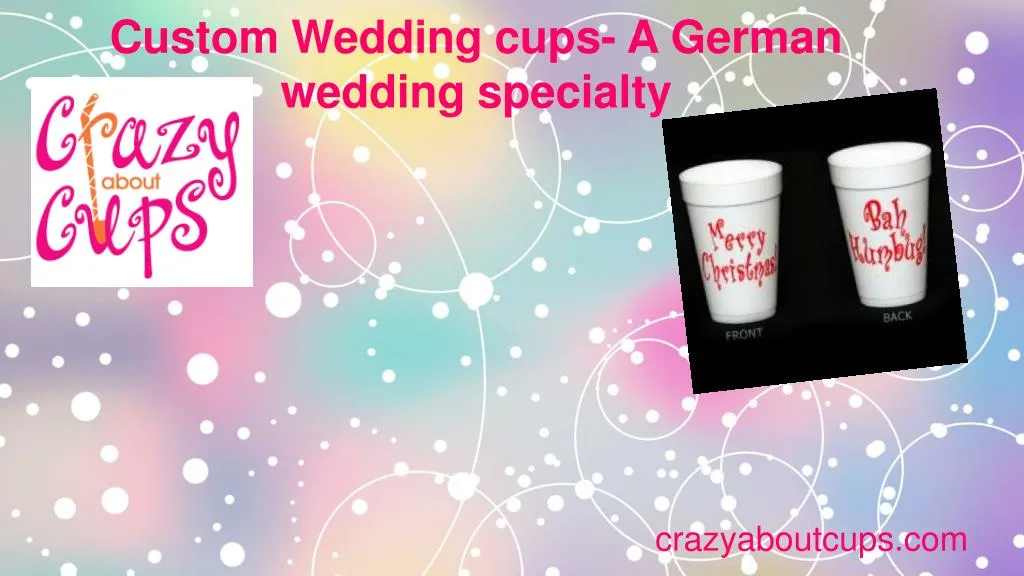 custom wedding cups a german wedding specialty