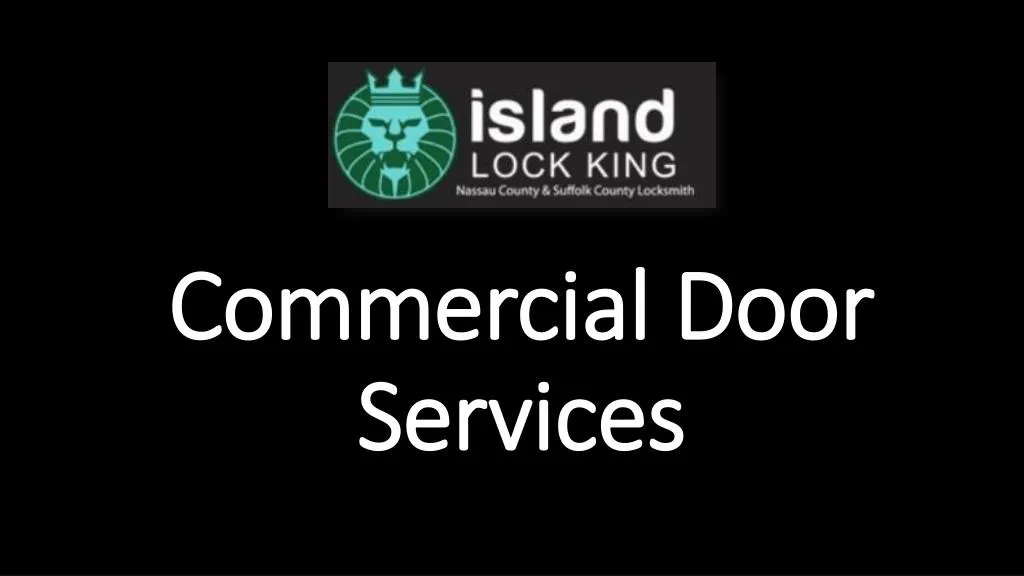commercial door services
