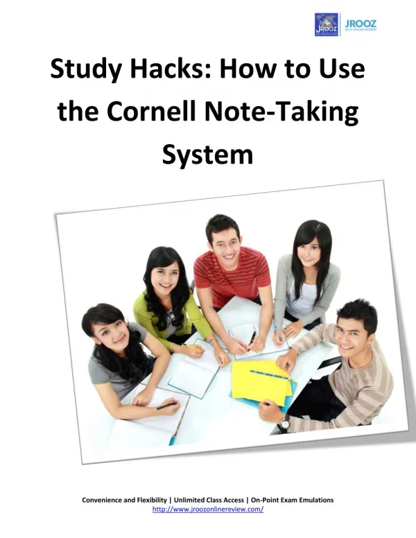 Study Hacks: How to Use the Cornell Note-Taking System
