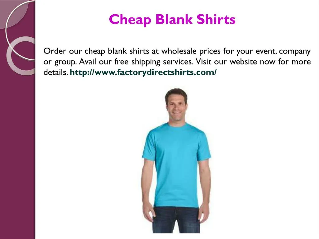 cheap blank shirts