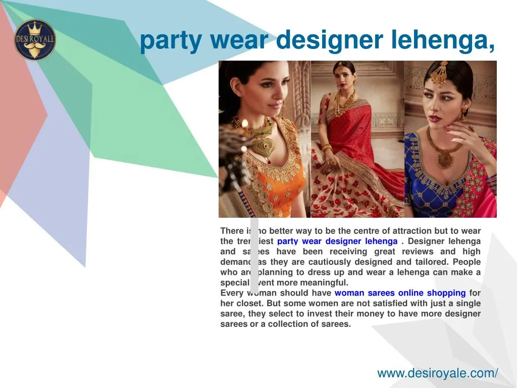 party wear designer lehenga