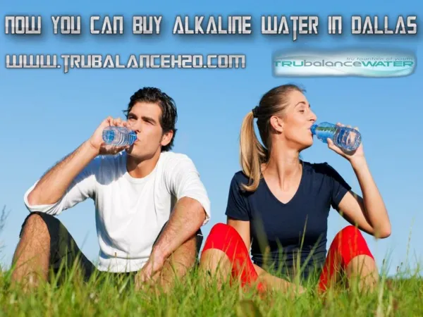 Now You Can Buy Alkaline Water In Dallas
