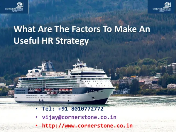 What Are the Factors to Make an Useful HR Strategy