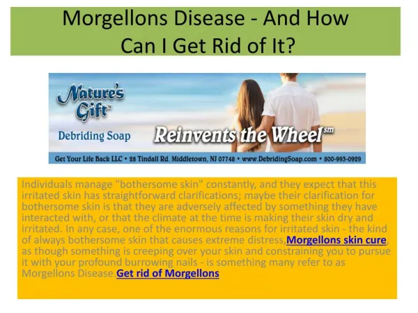 What is Morgellons Disease - And How Can I Get Rid of It?