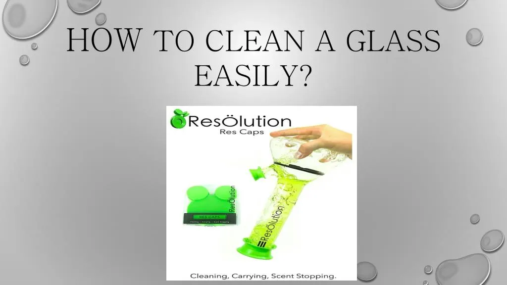 how to clean a glass easily