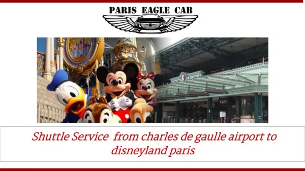 Taxi from charles de gaulle to Disneyland Paris