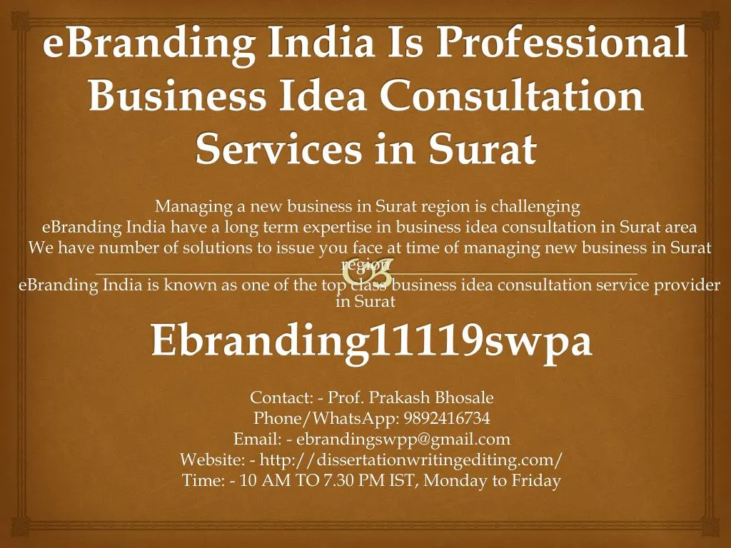 ebranding india is professional business idea consultation services in surat