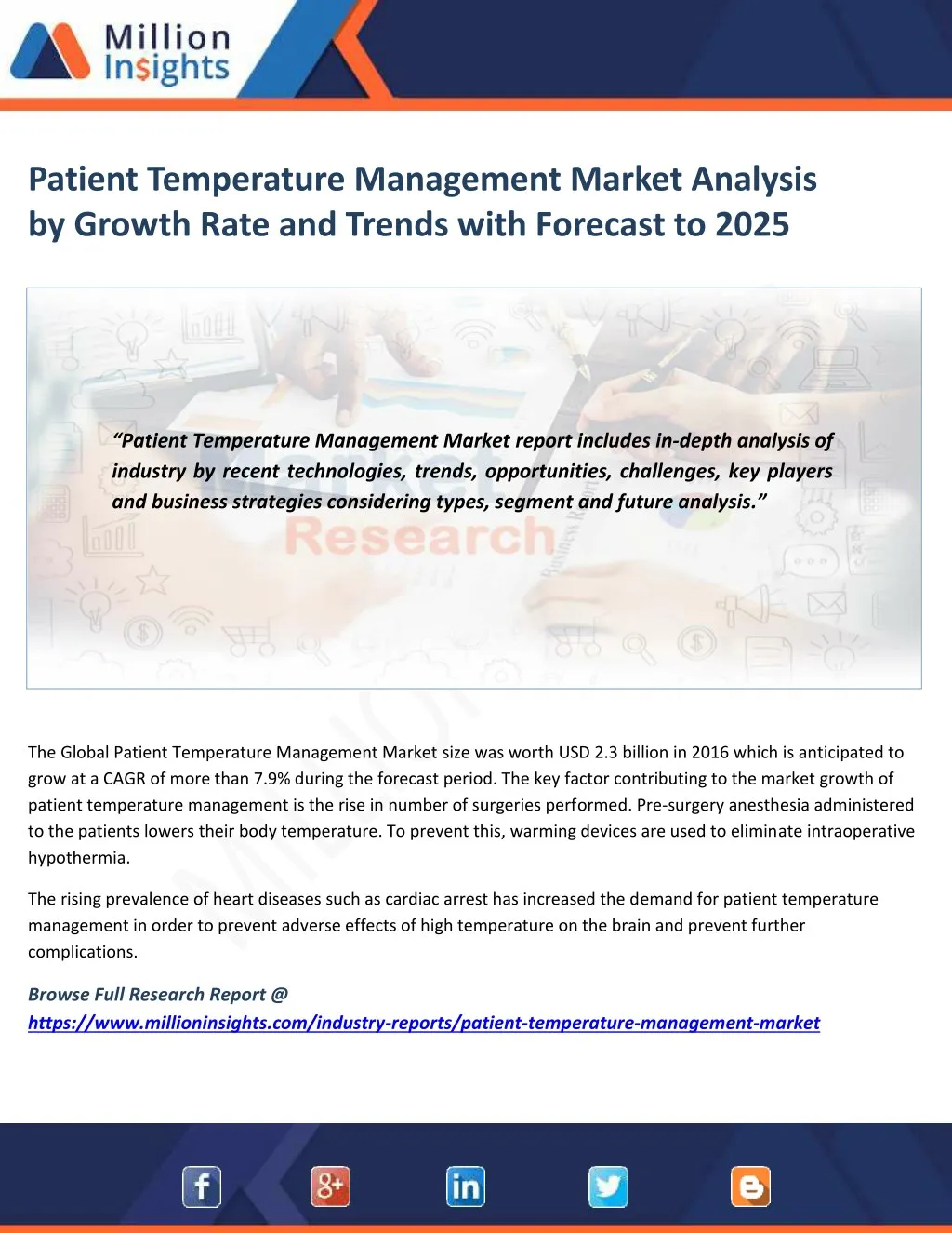 patient temperature management market analysis