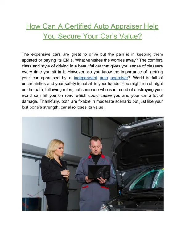 Auto Appraiser