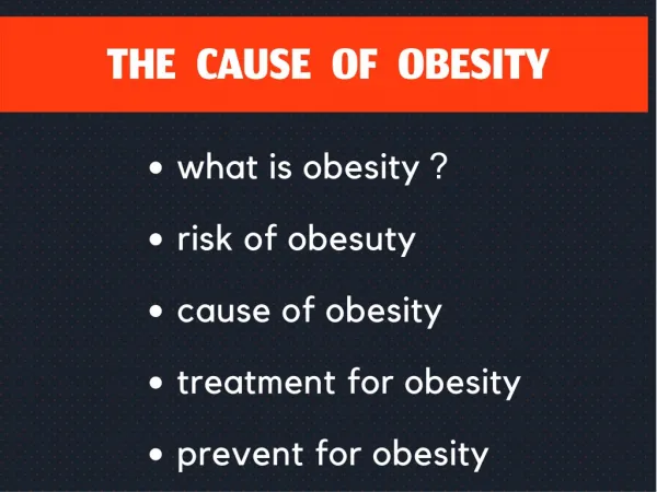 the cause of obesity