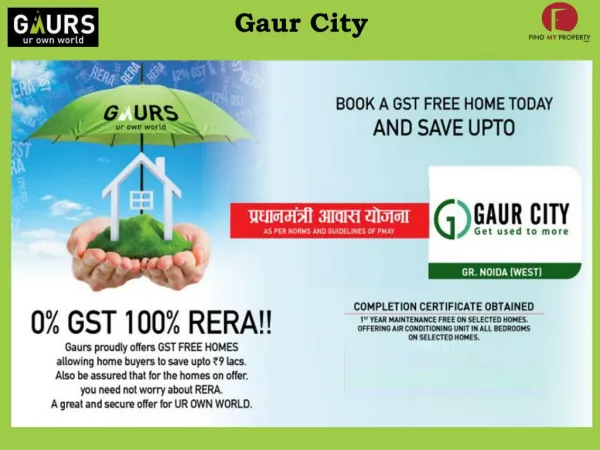 Gaur City Greater Noida @ 9560090047
