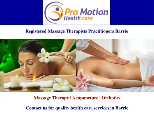 Registered Massage Therapists Team Barrie