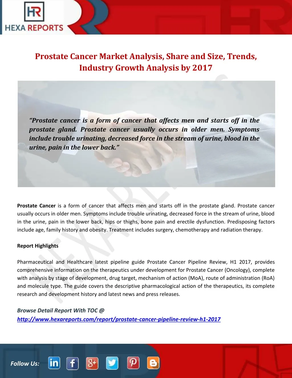 prostate cancer market analysis share and size