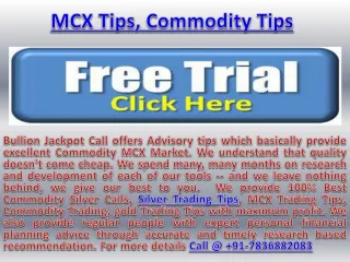 100% Best Commodity Silver Calls - Commodity Trading Tips 100% Accuracy