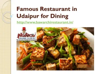 Famous Restaurant in Udaipur for Dining