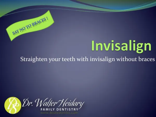 Straighten Your Teeth with Invisalign
