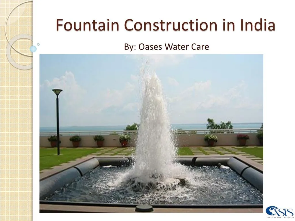 fountain construction in india