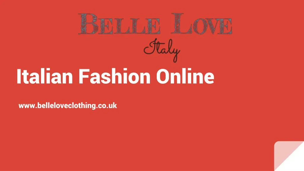 italian fashion online