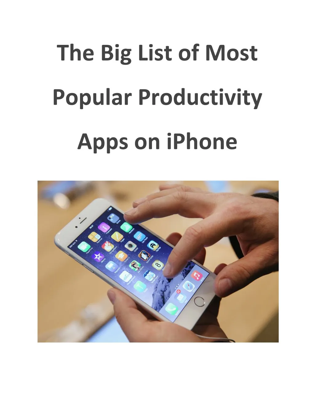 the big list of most