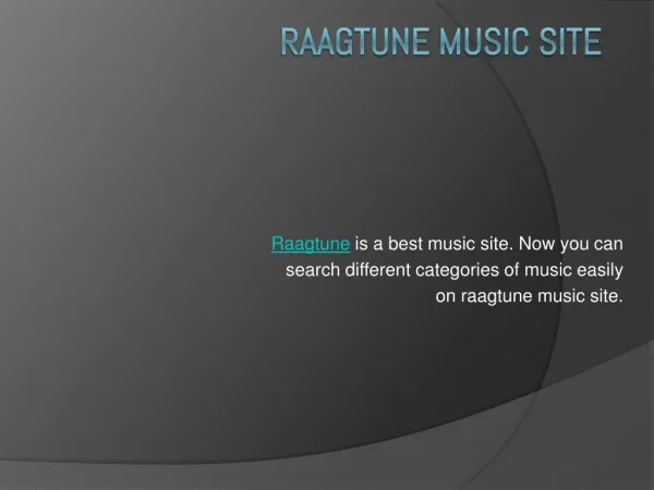 Raagtune Music Site