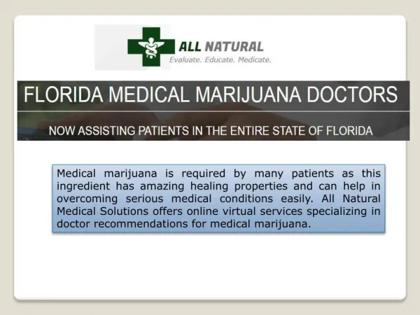 How To Get Medical Marijuana in Florida