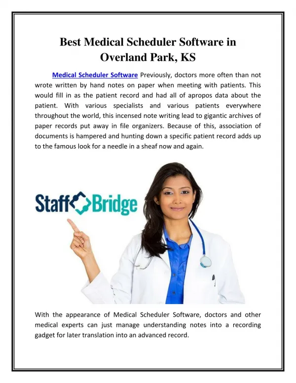 Best Medical Scheduler Software in Overland Park, KS