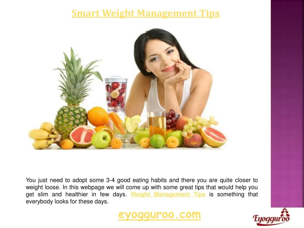 smart weight management tips