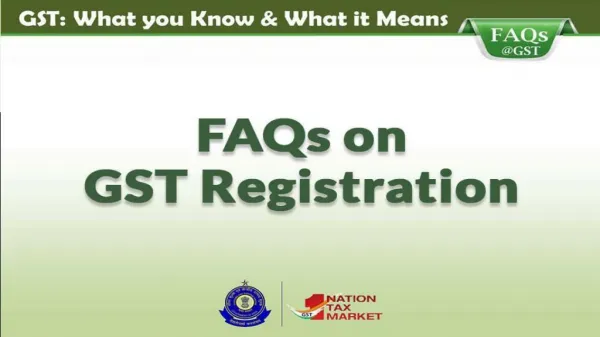 Know Some Important Faq on GST Registration