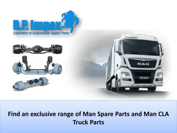 find an exclusive range of man spare parts