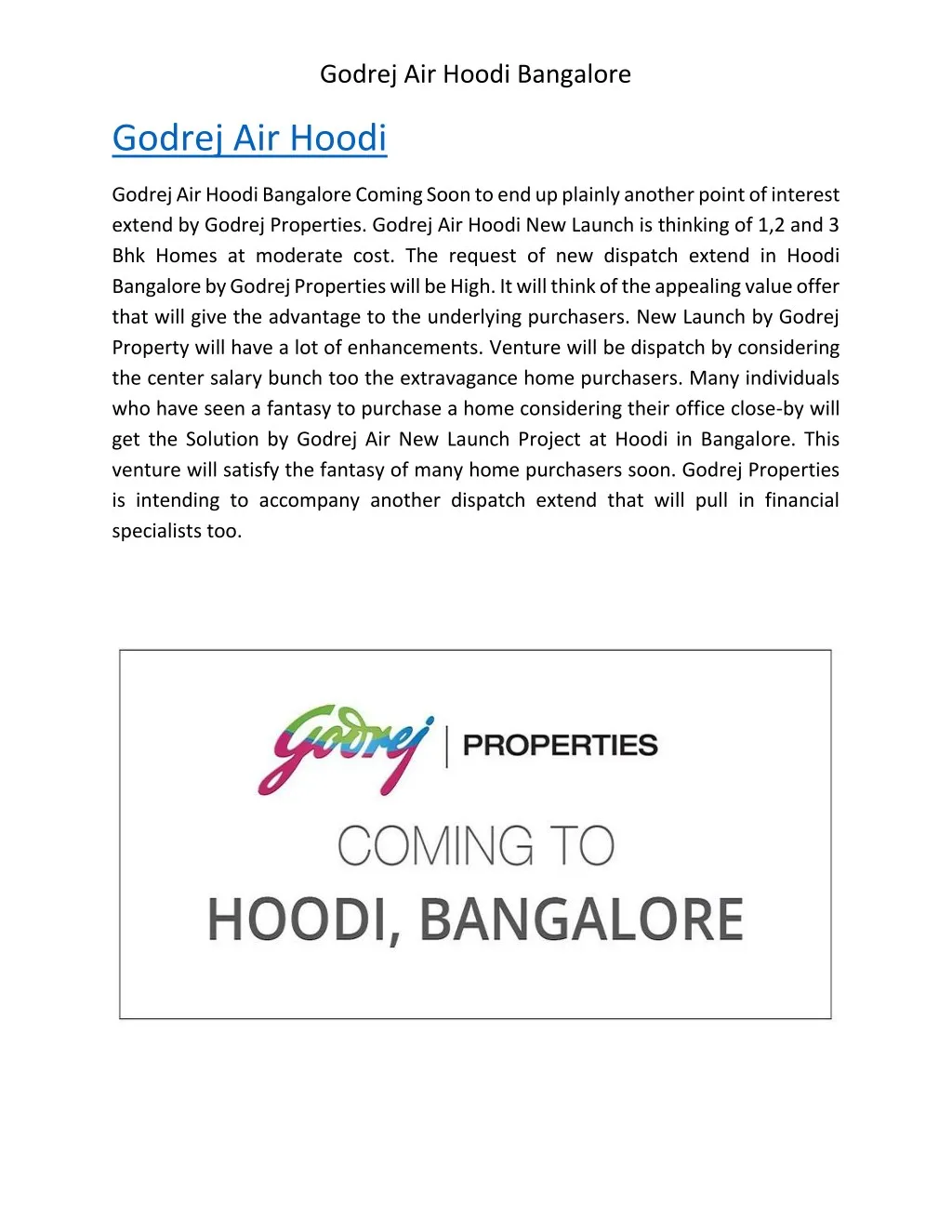 godrej air hoodi bangalore