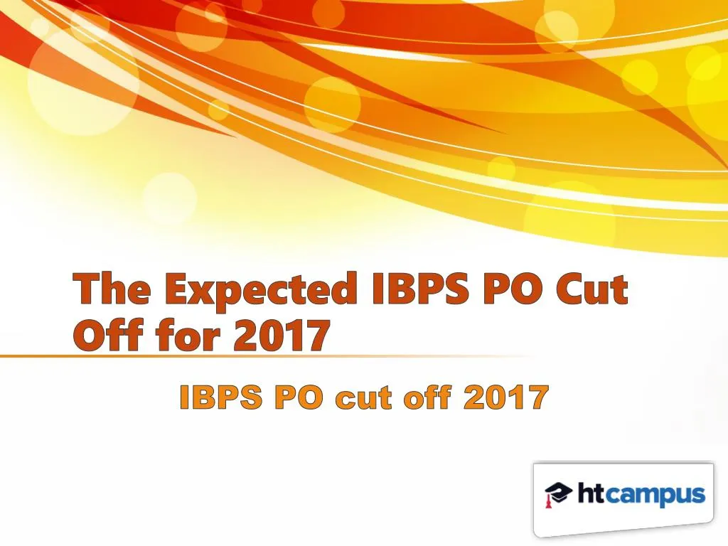 the expected ibps po cut off for 2017
