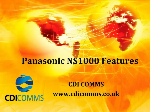 Panasonic NS1000 Features