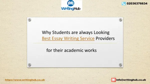 WritingHub-The Best Essay Writing Service Provider in UK