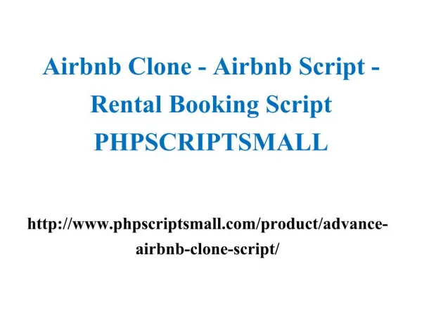 Airbnb Clone - Airbnb Script - Rental Booking Script